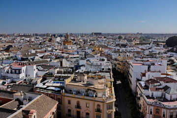Panorama a&eacute;rien de S&eacute;ville. Espagne.