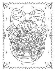 Christmas ball colouring book 