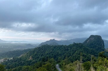 clouds over mountain
