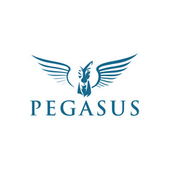 Pegasus logo or winged horse