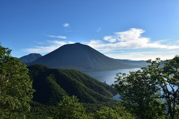 Fototapeta na wymiar Mt. Nantai in Nikko, Tochigi, Japan