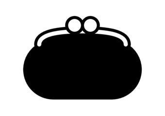 財布、お金のシルエットアイコン