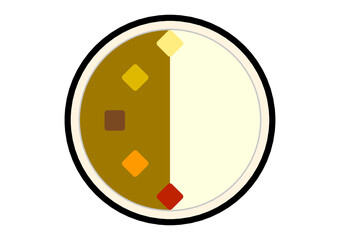 カレーのシンプルアイコン