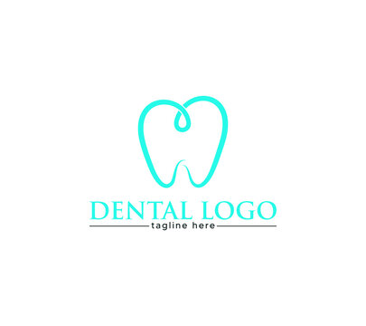 Dental logo is dentist, dental clinic, dental care, dental hospital and teeth logo.