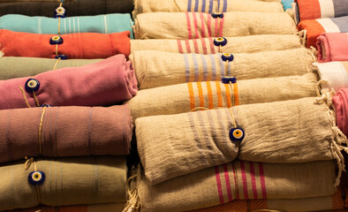 Examples of fabric of various color and type