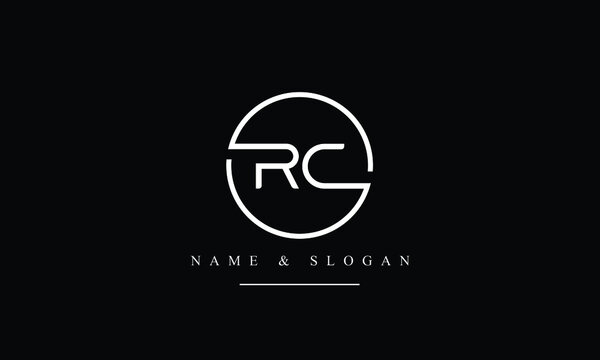 Premium Vector | Rc logo design