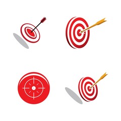 Target icon vector ilustration template