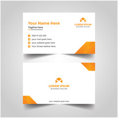 Fototapeta premium colorful business style modern business card design template