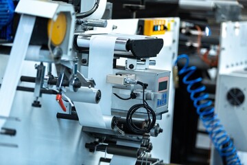 Industrial factory in mechanical engineering for the manufacture - interior of a production hall