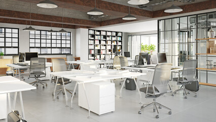 modern office interior design concept
