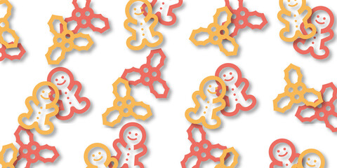 Obraz premium Christmas pattern background wallpaper (Christmas Item series,shadowed version,JPEG)