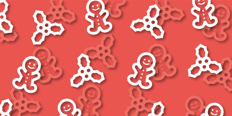 Christmas pattern background wallpaper (Christmas Item series,shadowed version,JPEG)