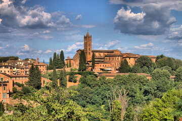 Fototapeta na wymiar Basilica of Santa Maria dei Servi in Siena, Italy