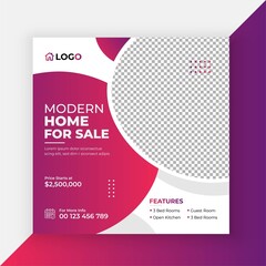Real Estate Social Media Post Template	