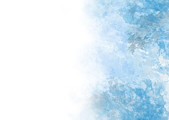 blue splash on right side of water colour with a copy space for white text on the left