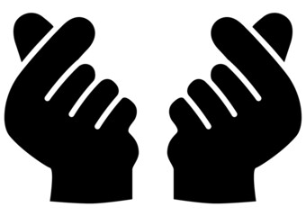 Obraz premium キュンです ハート。ピクトグラム