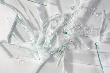 Abstract background from broken glass.