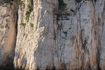 close up of limestone mountain