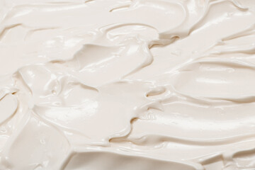 White whipped cream texture.