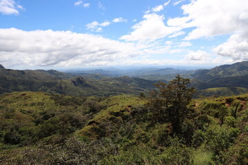 Montañas en la Comarca Ngäbe Buglé en Panamá
