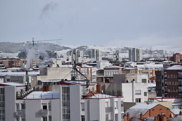 Fototapeta na wymiar Calles de Burgos, España en otoño.