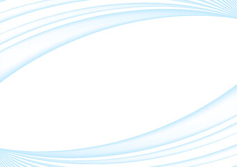 3D、立体ウェーブ、曲線、アブストラクト背景　パステルブルー