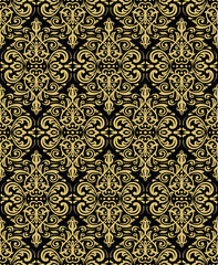 Orient classic pattern. Seamless abstract background with vintage elements. Orient golden background. Ornament for wallpaper and packaging