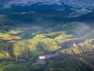 阿蘇山高岳からの眺め