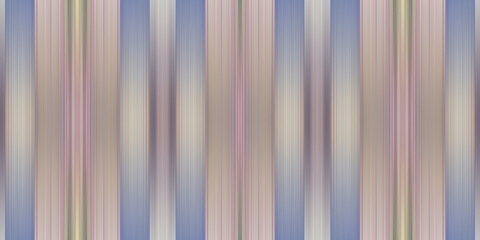 optical illusion - straight lines bow or bend - soft vertical pinstripe pattern in blue beige pink