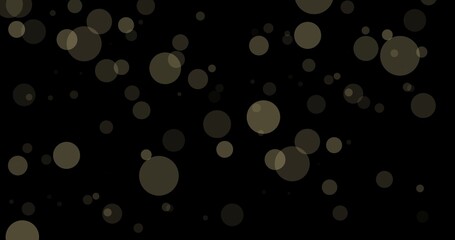 Vector image of bokeh effect against black background with copy space