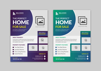 Real Estate Business Flyer Design Template For your business or service, Simple Real Estate Flyer Layout Bundle.