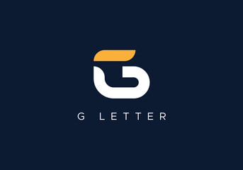 G Letter Modern Logo Type Stylish Professional Logo Mark design Vector Template