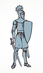 Fototapeta premium Knight. Vector drawing