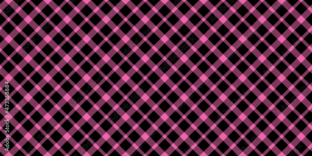 Sticker Pink seamless vector gingham pattern