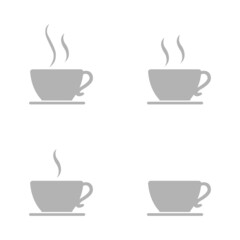coffee icon on a white background, vector illustration