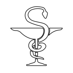 medical symbol on a white background, vector illustration