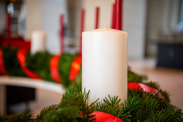 christmas decoration with candle
