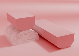 product display podium 3d rendered image