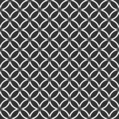 Vector geometric seamless pattern. Modern geometric background with circles.