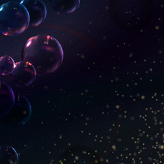 bubbles Christmas cosmos mystery blur bokeh astrology magic fantasy imagination - 473363889