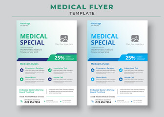 Medical Flyer Template, Healthcare Medical Flyer, Modern Medical Flyer Template Design, medical poster.