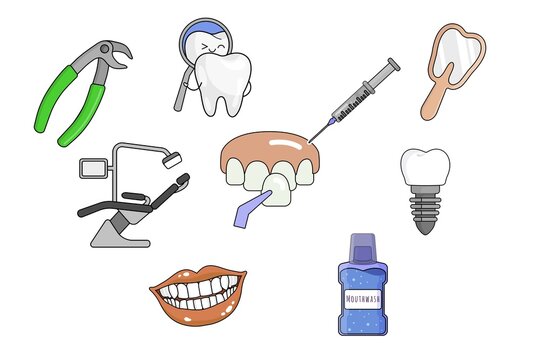 3d render illustration, Amazing picture of dental health