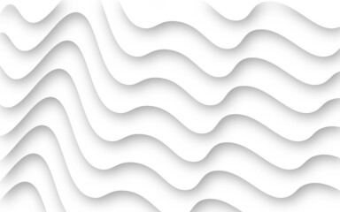 Abstract line waves layer background. Paper cut art design pattern. Wavy white illustration. Abstract paper cut background. Curve lines. Abstract vector background from gray paper waves.