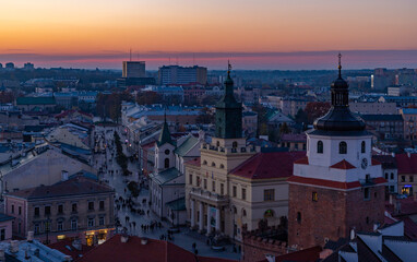 Fototapeta na wymiar Lublin at Sunset