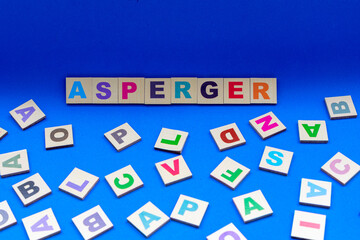 Asperger's syndrome. words between mixed letters