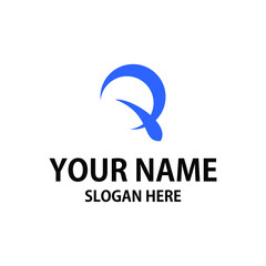 r initial abstract logo design