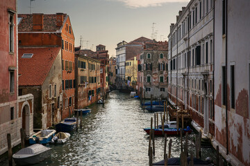 View to canal in Venice, Italy