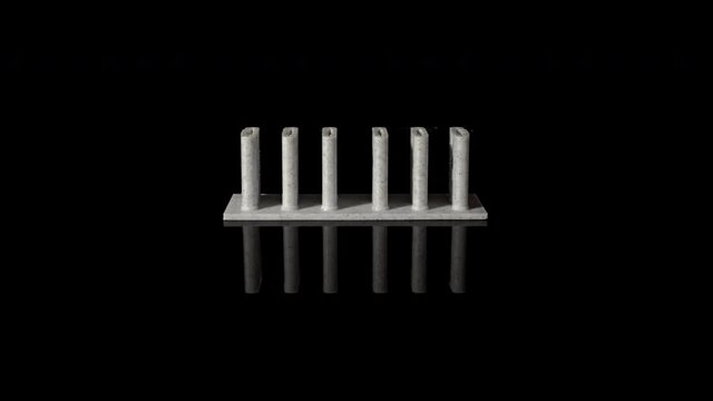 3D printing Brandenburg Gate pyramid timelapse