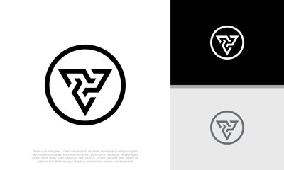 Innovative high tech logo template. Technology Logo.