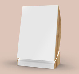 Promotional Table Tent Mockup Template for A4 display.